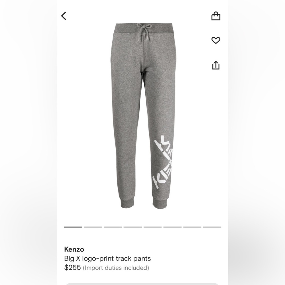 Kenzo big X logo Joggers